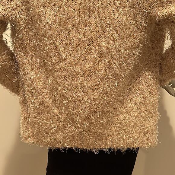 Adolfo Dominguez Open Front Jacket Cardigan Beige Size S - Picture 9 of 12